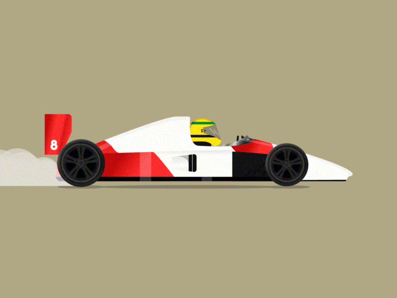 Ayrton Senna 3d art animation design driver driving formula 1 formula one illustration nigeria race vector