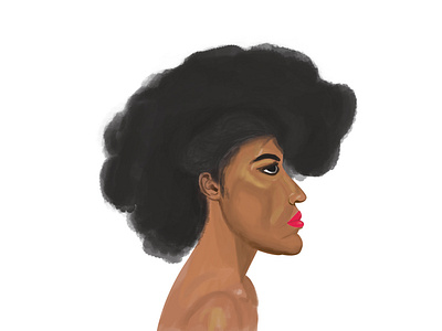 afro woman