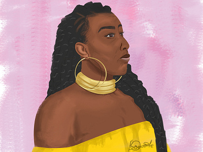 braided woman final dribbble