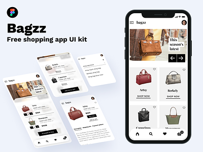 Bagzz - Shopping app [Free UI kit]