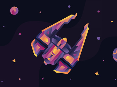 Space Ship Illustration