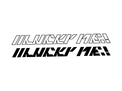Lucky Me! design graphic type typography