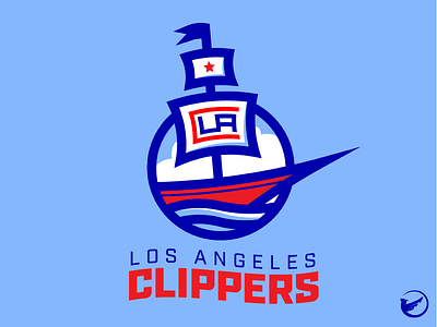 Los Angeles Clippers Primary Logo Concept los angeles clippers nba sports design