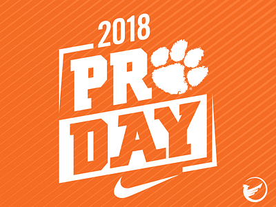 2018 Clemson Football Pro Day Logo