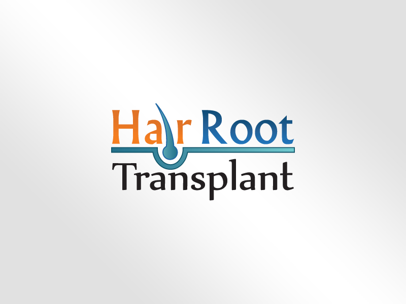 Creative hair transplant logo design Royalty Free Vector