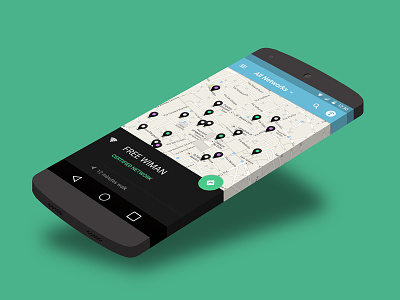 Wiman.me Material Design android android l map material material design wifi wiman