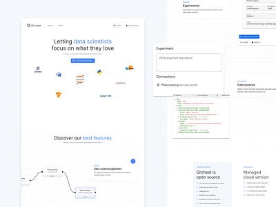 Data Science Startup website blues code data data visualization design interactive math orchestra pipelines programer raster science startup ux website