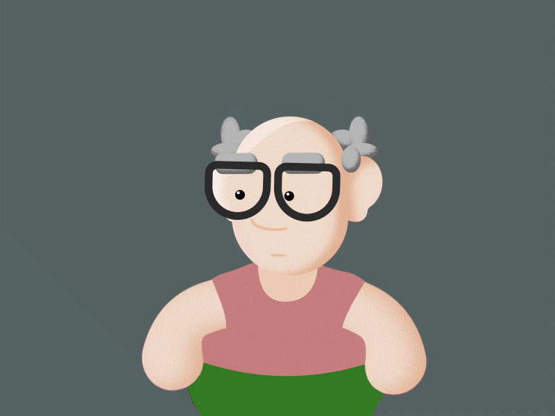 Old Man after effects character character animation duik duik bassel illustrator