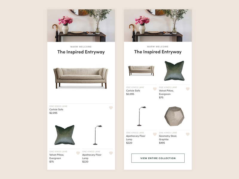 One Kings Lane Product Peek By Erin L On Dribbble