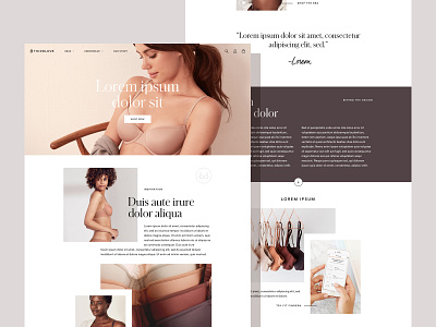 ThirdLove Product Story Landing Page apparel clean digital ecommerce landing page minimal photography product page shopping storytelling typography web design