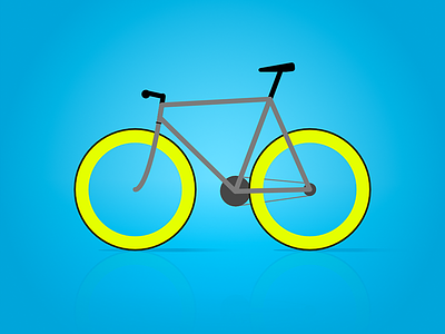 Bike bike digital fixie illustration vector