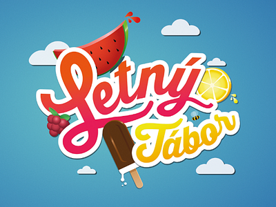 Letny Tabor digitalart draw graphic hot illustration summer vector watermelon