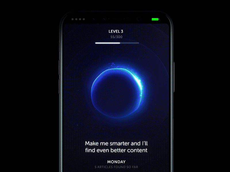 Gamification level animation for Brain app animation app brains brand game gamification illustration iphone level levels loading stage ui