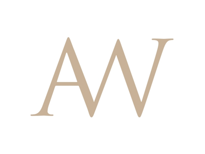Alewxander Winstone. branding logo monogram typography