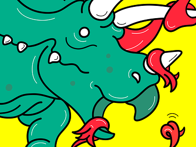 Triceratops rage artwork design dinosaur drawing graphic illustration illustrator triceratops vector