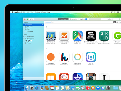 AppControl apple apps colorful icon ios itunes manage osx