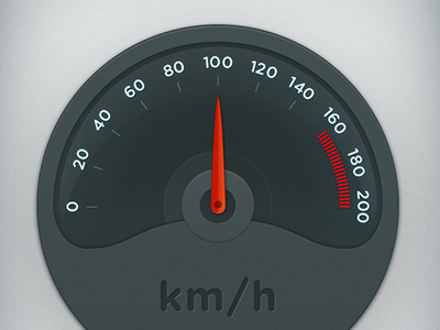 Speedometer car display indicator speed speedometer