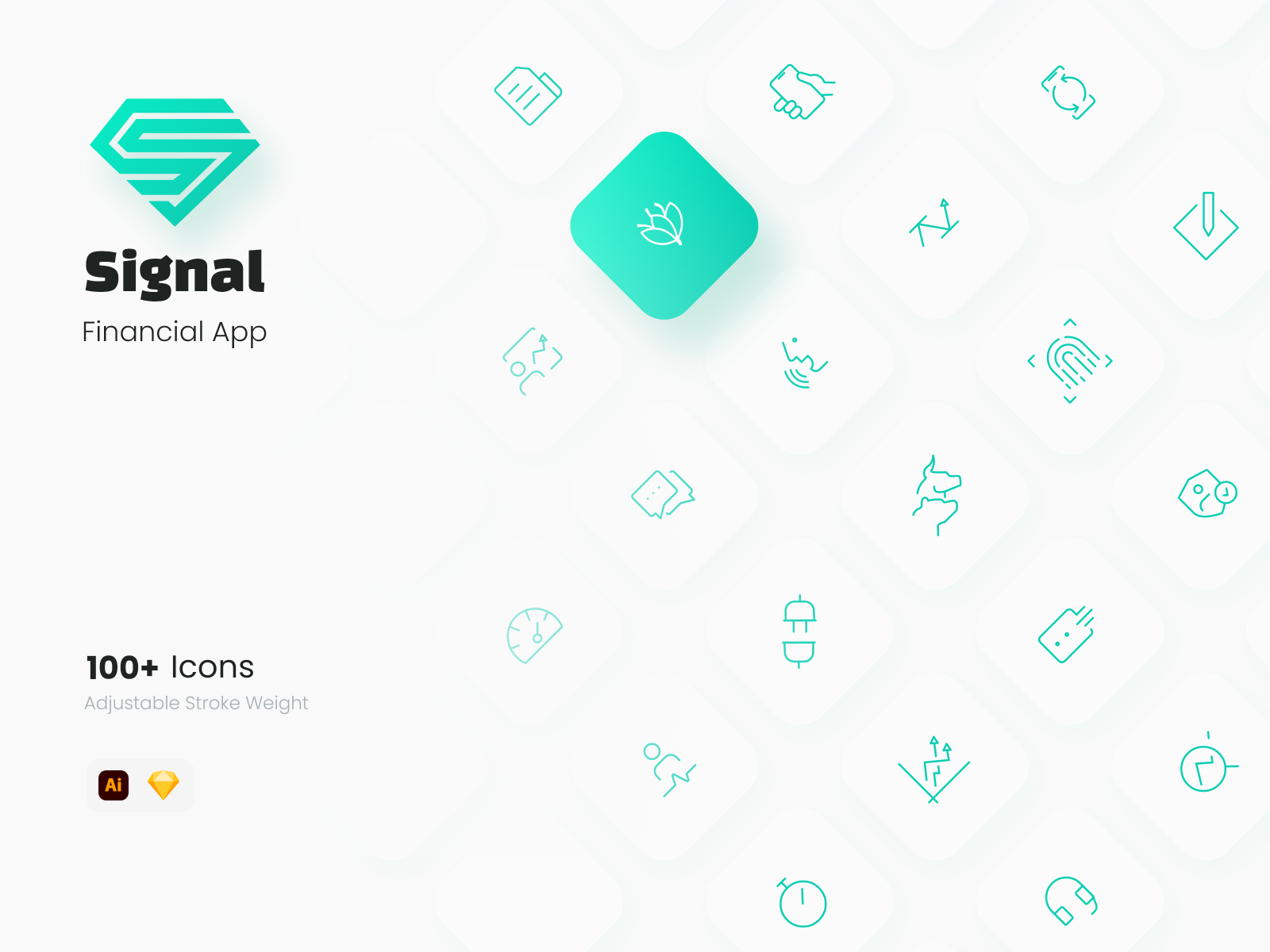 Signal Finance App Iconset by Mohamad Salari on Dribbble