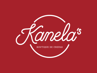 Kanela's branding identity lettering logotype