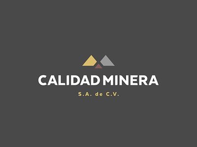 Calidad Minera branding logo logotype
