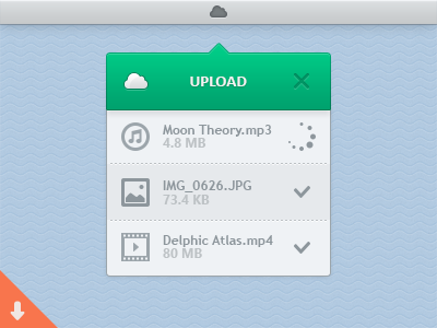 Upload Widget @x2 freebie apple cloud freebie icon icons mac osx psd ui