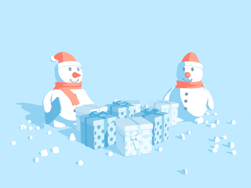 New Year's Magic 🎄 ☃️❄️ cartoon cartoon character charecter design festive flat gift gifts illustration newyear snow snowman vector vectorart vectorartwork winter winter scene xmas