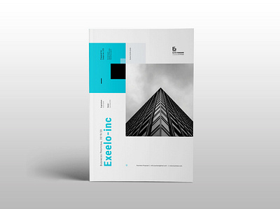 Exxeelo inc Proposal template annual report bifold brochure booklet branding brochure business clean corporate elite standard indesign