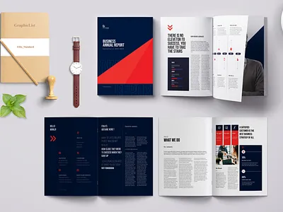 Annual Report annual report bifold brochure booklet branding brochure business corporate design