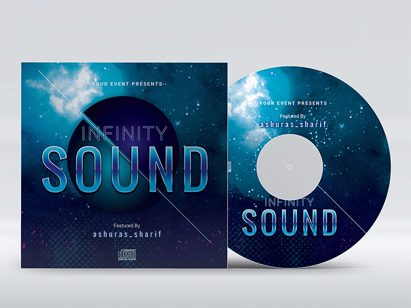 infinity music cd cover by ashuras_sharif on dribbble music cd case
