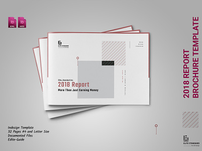 Landscape Brochure annual brochure classic clean corporate design layout report