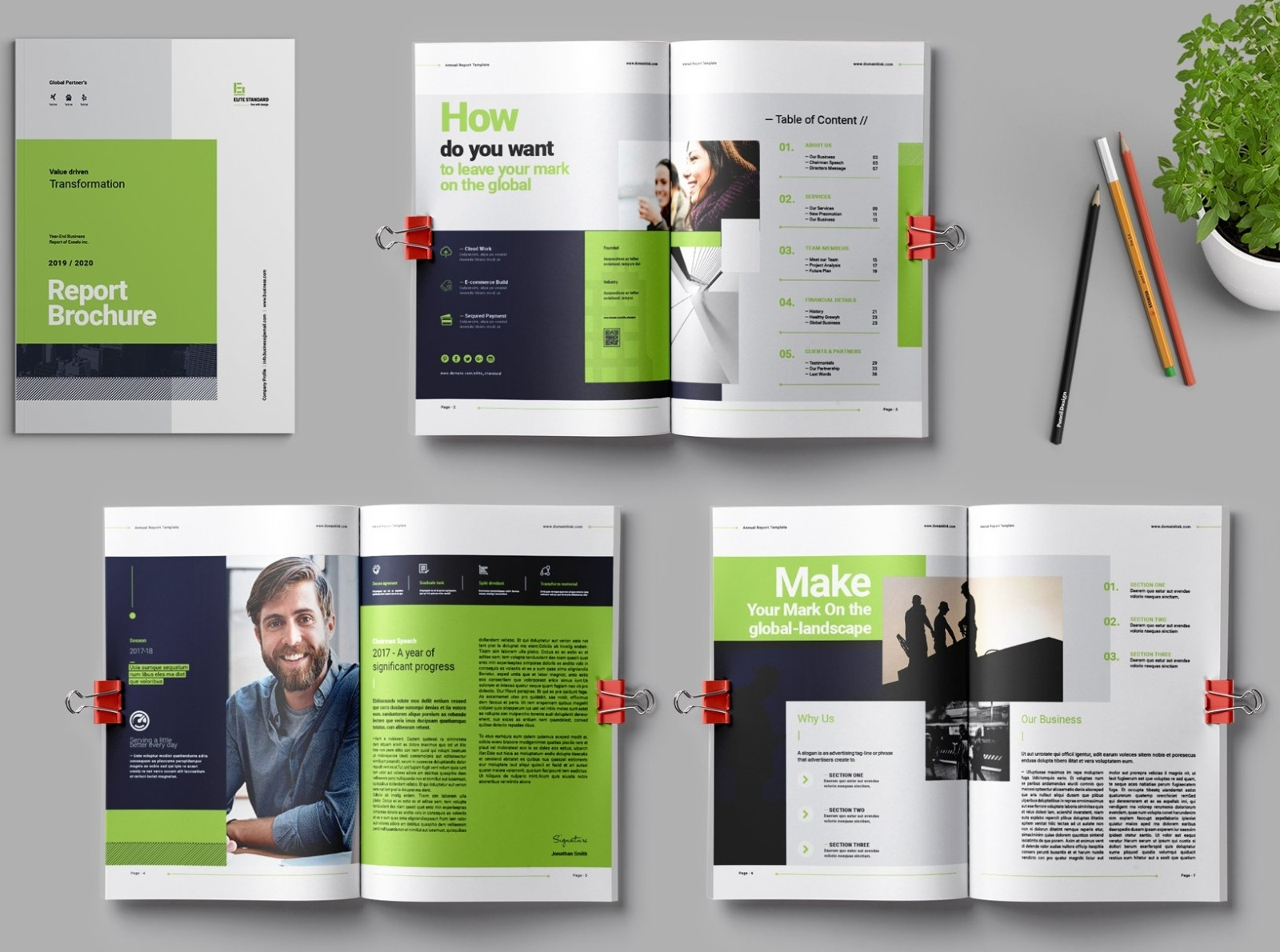 Annual Report by Elite_Standard on Dribbble