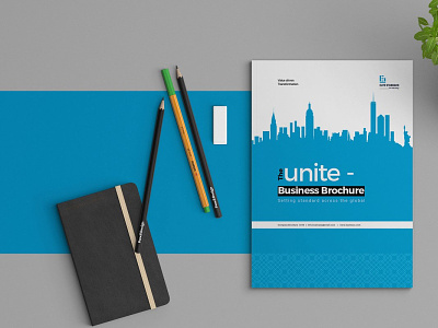 Unite Business brochure annual report bifold brochure booklet branding brochure business clean corporate layout template
