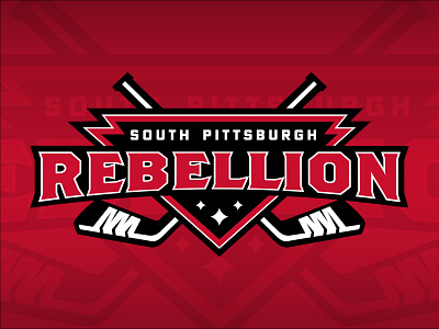 South Pittsburgh Rebellion Logo branding design graphic design hockey keystone logo logos pittsburgh rebellion sports steel city vector