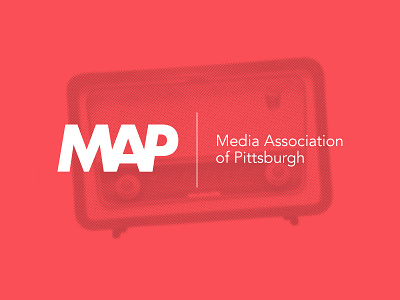 Media Association of Pittsburgh — Logo brand branding icon logo logos map media probono vector