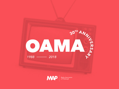 Outstanding Achievements in Media Awards — 30th Anniversary Logo anniversary brand branding event logo logos map media vector