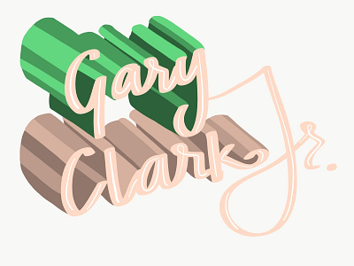 Gary Clark Jr. adobe draw experimental headliner illustration lettering logo