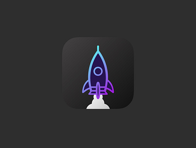 Blastoff app icon graphic design icon vectornator