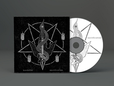Denihilist album art band dark deathcore heavy heavy metal horror illustration macabre