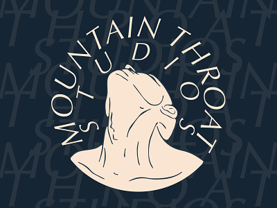 Mountain Throat Studio brand icon illustration logo vector