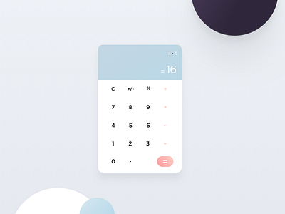 Calculator - Daily UI Day #004 004 app challenge accepted daily ui dailyuichallenge design kensei ui visual design