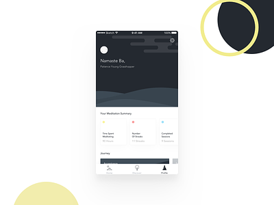 User Profile - Daily UI Day #006 006 app ui challenge accepted daily ui dailyuichallenge design illustrations kensei products rise ui visual design
