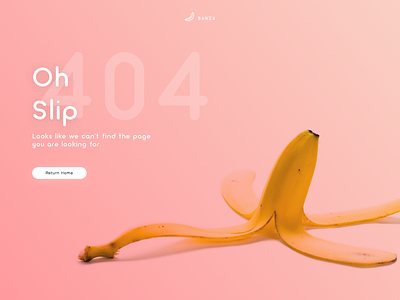 404 Page - Daily UI Day #008 🍌 008 404 challenge accepted daily ui dailyuichallenge design kensei landing page products ui visual design