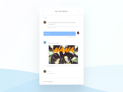 Direct Messaging - Daily UI Day #013 013 anime app challenge accepted daily ui dailyuichallenge design direct message kensei minimal products ui