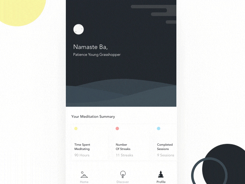 Rise App User Profile Animation