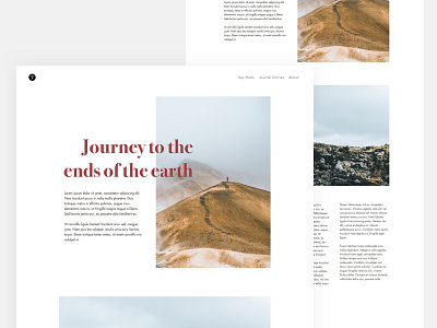 Ends Of The Earth Article⛰ article concept editorial grid minimal products style typography ui ux web