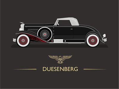 1931 Duesenberg - Whittell Coupe 1930s american art deco cars classic classic car custom design duesenberg graphic desgin great gatsby illustraor illustration luxury brand usa vintage car