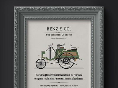 1897 Benz - Velo Comfortable Advertisement