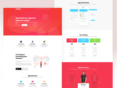 Papp - App Landing Page