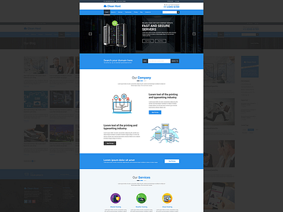 Cleanhost - Responsive Web Hosting HTML5 Template bootstrap creative domain hosting hosting website minimal multipurpose responsive shared hosting startup technology webhosting site