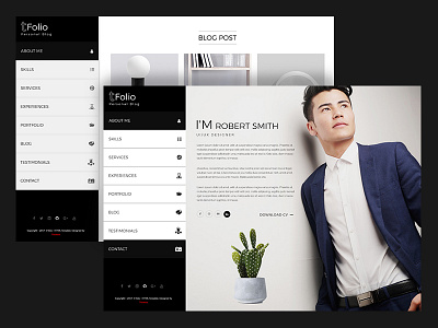 Tfolio - Personal Portfolio & CV / Resume Site Template